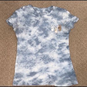 Tie dye shirt (with peace signs)
